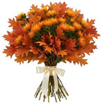 Bouquet of Leucospermum with Oak Leaves - Flowers Box London