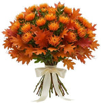 Bouquet of Leucospermum with Oak Leaves