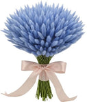 Bouquet of Light Blue Lagurus - Flowers Box London