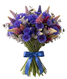 Bouquet of Lupinus and Blue Cornflowers - Flowers Box London