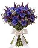Bouquet of Lupinus and Blue Cornflowers - Flowers Box London