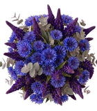 Bouquet of Lupinus and Blue Cornflowers - Flowers Box London