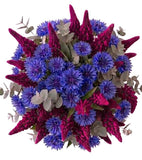 Bouquet of Lupinus and Blue Cornflowers - Flowers Box London