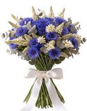 Bouquet of Lupinus and Blue Cornflowers - Flowers Box London