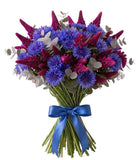 Bouquet of Lupinus and Blue Cornflowers - Flowers Box London
