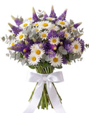 Bouquet of Lupinus and Daisy Leucanthemum - Flowers Box London
