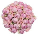 Bouquet of Luxury Pink Peonies with Lisanthus - Flowers Box London