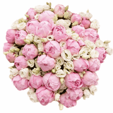 Bouquet of Luxury Pink Peonies with Lisanthus - Flowers Box London