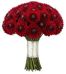 Bouquet of Luxury Red Dahlia - Flowers Box London