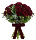 Bouquet of Luxury Red Dahlia - Flowers Box London