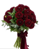 Bouquet of Luxury Red Dahlia - Flowers Box London