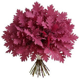 Bouquet of Magenta Quercus Leaves