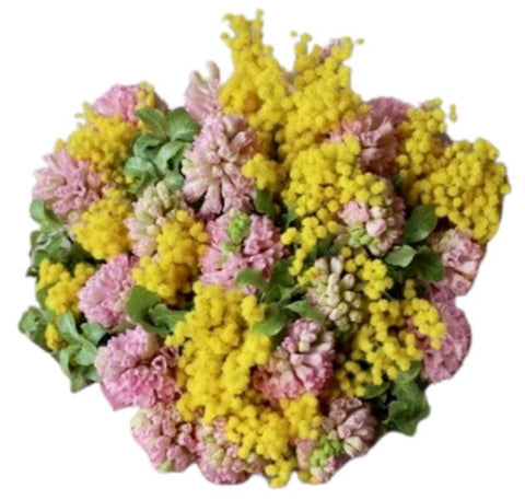 Bouquet of Mimosa and Hyacinth - Flowers Box London