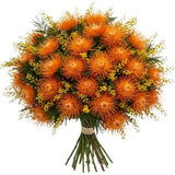 Bouquet of Mimosa and Leucospermum - Flowers Box London