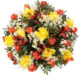 Bouquet of Orange Tulips with Daffodils - Flowers Box London