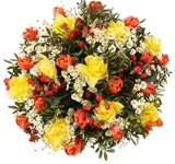 Bouquet of Orange Tulips with Daffodils - Flowers Box London