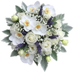 Bouquet of Phalaenopsis Orchids with Lisianthus and Lavender Accent - Flowers Box London