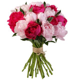 Bouquet of Pink and Cerise Peonies - Flowers Box London