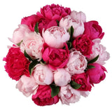 Bouquet of Pink and Cerise Peonies - Flowers Box London