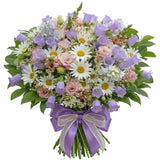 Bouquet of Pink Blooms and Daisies - Flowers Box London