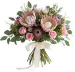 Bouquet of Protea and Pink Roses