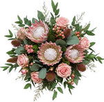 Bouquet of Protea and Pink Roses