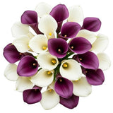 Bouquet of Purple and White Calla Lily