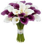 Bouquet of Purple and White Calla Lily