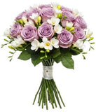 Bouquet of Roses and White Freesias - Flowers Box London