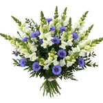 Bouquet of Snapdragons and Cornflowers