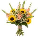 Bouquet of Sunflowers with Daisy Tanacetum and Gladioli - Flowers Box London