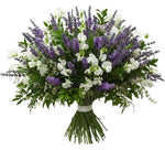 Bouquet of Sweet Pea and Lavender with Greenery