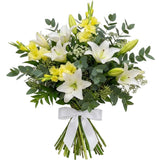 Bouquet of White Lily and Gladioli - Flowers Box London