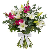 Bouquet of White Lily and Gladioli - Flowers Box London