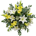 Bouquet of White Lily and Gladioli - Flowers Box London