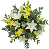 Bouquet of White Lily and Gladioli - Flowers Box London