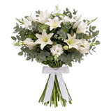 Bouquet of White Lily and Gladioli - Flowers Box London