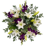 Bouquet of White Lily and Gladioli - Flowers Box London