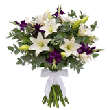 Bouquet of White Lily and Gladioli - Flowers Box London