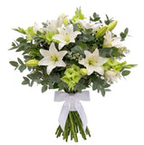 Bouquet of White Lily and Gladioli - Flowers Box London