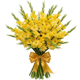 Bouquet of Yellow Gladiolus - Flowers Box London
