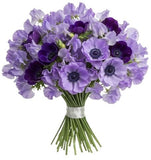 Bouquet Sweet Pea and Anemone - Flowers Box London