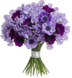 Bouquet Sweet Pea and Anemone - Flowers Box London