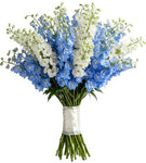 Bouquet White and Blue Delphinium