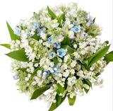 Bridal Bouquet of Lily of the Valley and Oxyetalum - Flowers Box London