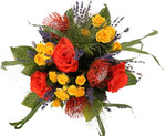 Bright Exotic Bouquet with Lavender and Panicum Grass