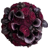 Burgundy Bridal Bouquet - Flowers Box London