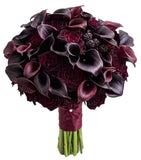 Burgundy Bridal Bouquet - Flowers Box London