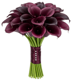 Burgundy Calla Lily Bouquet - Flowers Box London