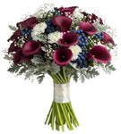 Calla Lily and Lisianthus with Gypsophila Bouquet